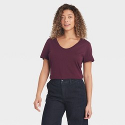 Women's Long Sleeve Ribbed T-shirt - A New Day™ : Target