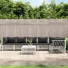 vidaXL Garden Lounge Set White Woven fabric, powder-coated steel, textilene - 2 of 4