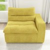 DOMETOUR Lazy Floor Sofa, Modern Floor Lounge Chair with Right Arm, Comfortable Beanbag Sofa for Living Room Bedroom Office - Yellow - 2 of 4