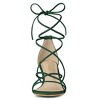 Allegra K Women's Strappy Kitten Heel Lace-Up Sandals - 3 of 4