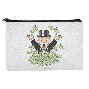Monopoly Man Money Makeup Cosmetic Bag Organizer Pouch - 1 of 4