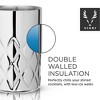 Viski Cocktail Mixing Glass 18.6 Oz Double Walled Stainless Steel Pitcher Design Bartending Glasses - Barware Essentials - 3 of 4