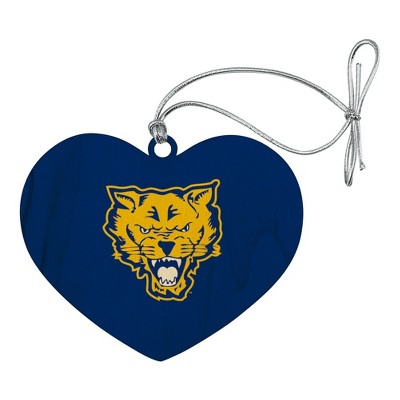 Fort Valley State University Primary Logo Heart Love Wood Christmas Tree Holiday Ornament