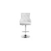 Meridian Furniture,Claude White Velvet Adjustable Stool - 3 of 4