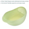 Unique Bargains Rice Strainer Washing Bowl Filter Strainer Basket Colanders for Cleaning Vegetable - image 3 of 4