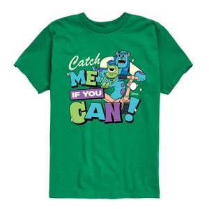 Boys' - Monsters, Inc. - Mike and Sulley Catch Me If You Can Short Sleeve Graphic T-Shirt - 1 of 4