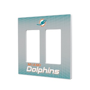 NFL AFC Teams Linen Hidden-Screw Light Switch Plate for Double Rocker - 1 of 4