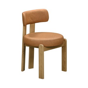 TOV Furniture Odessa Vegan Leather Upholstered Dining Chair with Oak Wood Frame - 1 of 4