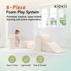 KIDKII Lux Play Set 8-Piece Firm Foam Climbing and Motor Skill Play Kit, Beige - 2 of 4