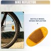 Unique Bargains Bicycle Warning Reflector for Bike Bicycle ABS 2pcs - 2 of 4
