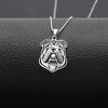 Bulldog Dog Necklace, Earrings, or Set for Women Sterling Silver Ginger Lyne Collection - 2 of 4