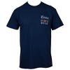 Mens Coors Banquet Logo Distressed Blue Colorway Front & Back Print T-Shirt - 2 of 4