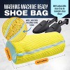 2 Pack Yellow Shoe Washing Bags, Reusable Mesh Covers for Sneakers & Trainers in Washer/Dryer - 2 of 4