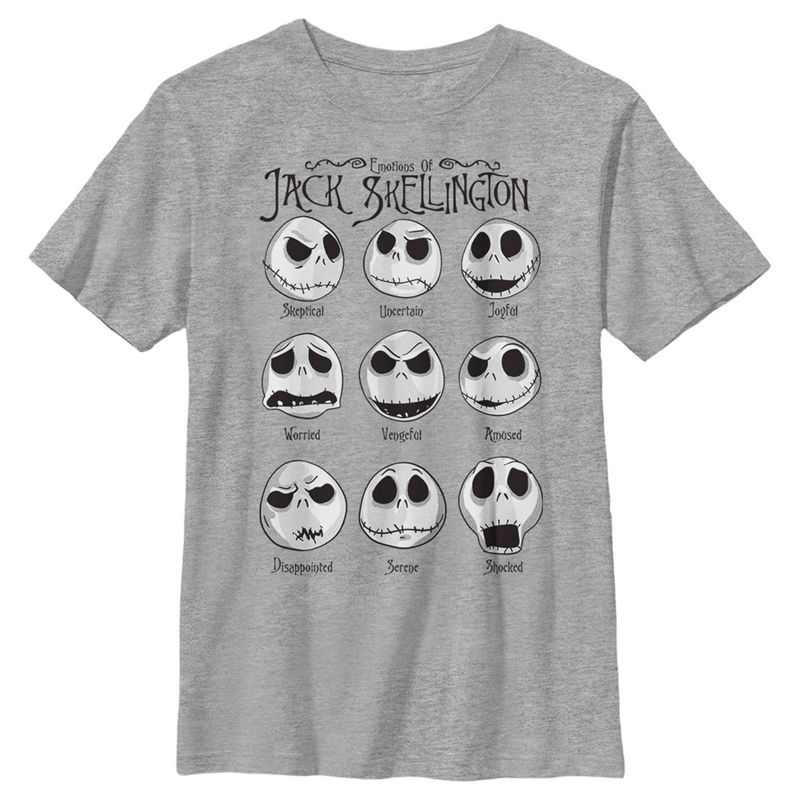 Boy's The Nightmare Before Christmas Emotions Of Jack Skellington T-Shirt, 1 of 6