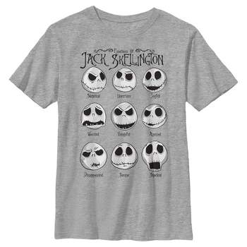 Boy's The Nightmare Before Christmas Emotions Of Jack Skellington T-Shirt
