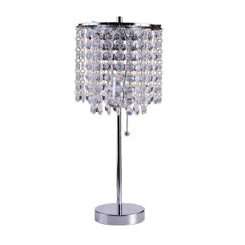 20.25" Deco Glam Table Lamp Silver - Ore International