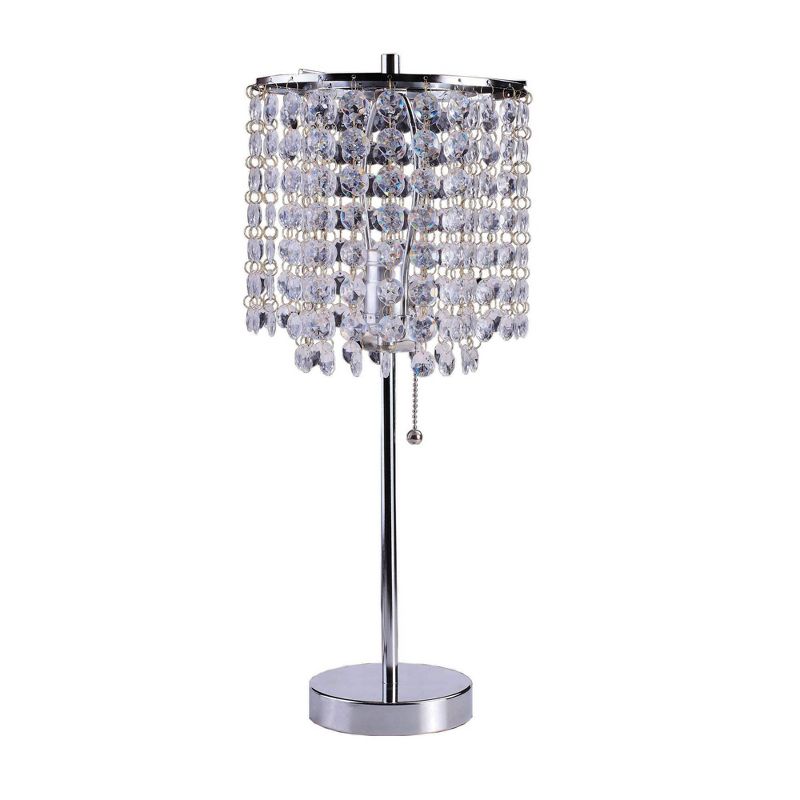 20.25&#34; Deco Glam Table Lamp Silver - Ore International, 1 of 5