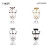 Livex Lighting Jefferson 3 - Light Flush Mount in  Black - 4 of 4