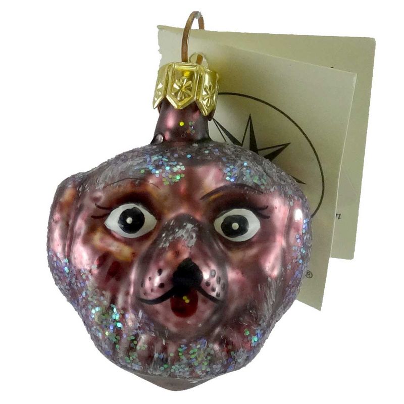 Christopher Radko 1.75 In Here Boy Ornament Dog Face Double Sided Tree Ornaments, 1 of 3