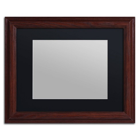 Trademark Fine Art 11"x14" Heavy Duty Wood Frame with Black Mat - image 1 of 3