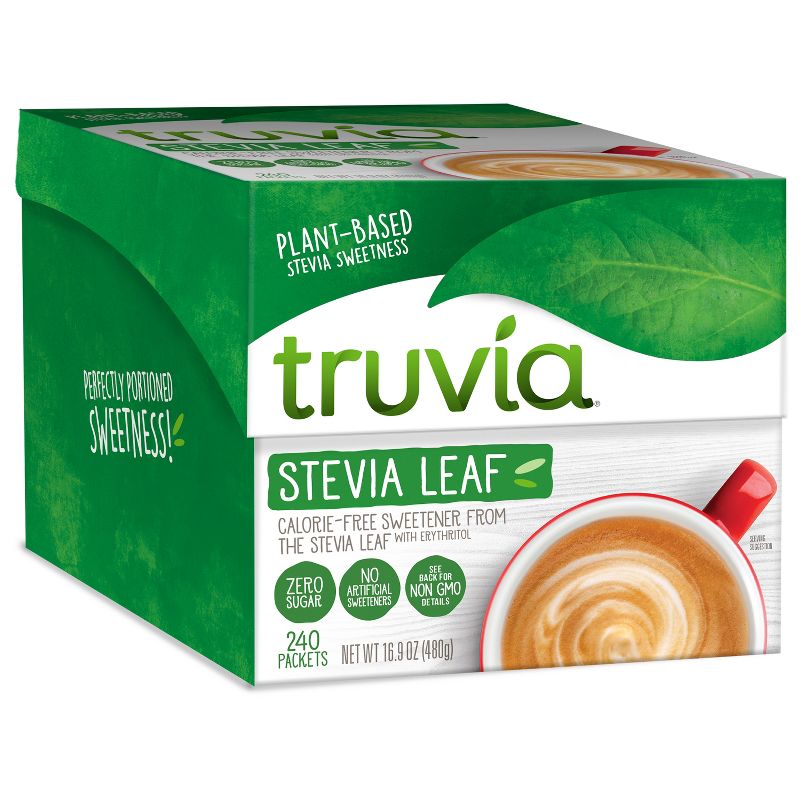 Truvia Original Calorie-Free Sweetener from the Stevia Leaf Packets - 240 packets/16.9oz, 1 of 12