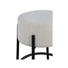 Meridian Furniture,Avalon Cream Boucle Fabric Counter Stool - 3 of 4
