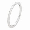Black Bow Jewelry 1mm Rhodium Plated Sterling Silver Stackable Polished Elegant Band - 3 of 4