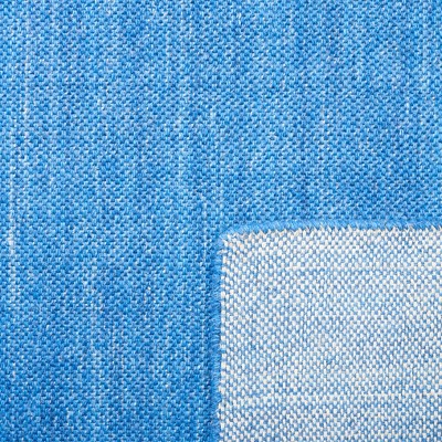 Blue Flatweave Handmade Wool Area Rug, 5' x 8'