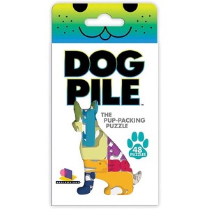 Brainwright Dog Pile The Pup Packing Puzzle Game, 12 Dog Figurines, 48 Challenges, Ages 10 and Up - 1 of 3