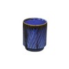 Cheung's Parlora Crossed Diagonal Pattern Straight Side Ceramic Pot - Small - Blue - 4 of 4