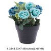 Unique Bargains Artificial Plants Rose Plastic 3.74"x3.74"x7.48" 1 Pc - 3 of 4