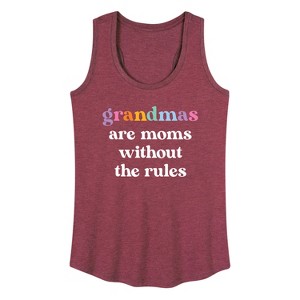 Women's - Instant Message - Grandmas Moms Without Rules Graphic Racerback Tank - 1 of 4