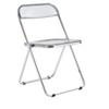 Transparent Folding Chair Chair Pc Plastic Living Room Seat - 4 of 4