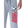 Peanuts Men's Joe Cool Rocker Character Logo Sleep Jogger Pajama Pants Grey - 2 of 3