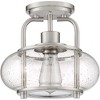 Quoizel Lighting Trilogy 1 - Light Semi-Flush Mount in  Brushed Nickel - 3 of 4