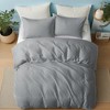 Peace Nest Classic Linen Cotton Bedding Set, Woven 55% Linen 45% Cotton Duvet Cover and Pillow Shams, Soft & Breathable - 2 of 4