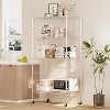 5 Tier Metal Storage Shelf with 360° Rotating Wheels, Heavy Duty Adjustable Storage Rack with Casters,800 Lbs Capacity Freestanding Wire Shelving Unit - 2 of 4