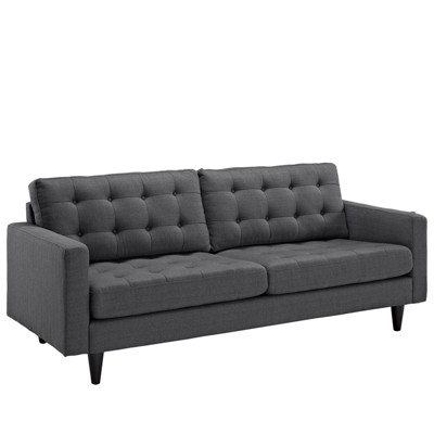 Empress Upholstered Sofa Gray - Modway