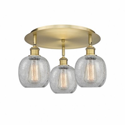 Belfast - 3 Light Flush Mount In Industrial Style-9.5 Inches Tall and 17.75 Inches Wide