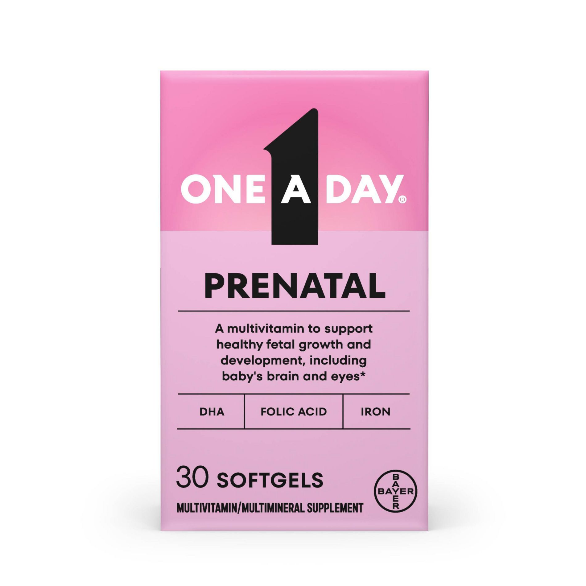 One A Day Women's Prenatal Vitamin 1 with DHA & Folic Acid Multivitamin Softgels