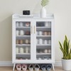 Garvee Shoe Storage Cabinet for Entryway, 5-Tier Shoe Rack Storage Organizer with Glass Doors & Adjustable Shelves for Closet, Hallway, Living Room - 2 of 4