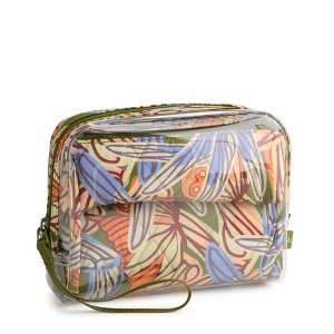 Vera Bradley Women's Outlet Clear 3 Piece Cosmetic Toiletry Bag Set - 1 of 2