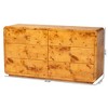 bali & pari Netra Real Burl Wood 6 Drawer Dresser Light Mappa Burl - 2 of 4