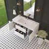 Whisen Floating Wall-Mounted Bathroom Vanity with Resin Sink, Water-Resistant Timber Cabinets and Drawers - 2 of 4