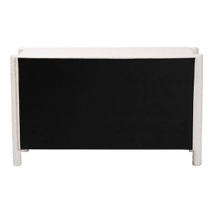 Baxton Studio Laria Teddy Bear Fabric 6 Drawer Dresser White - 1 of 4