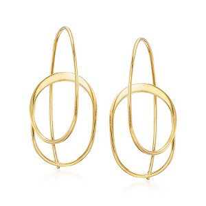 Ross-Simons 14kt Yellow Gold Curled Wire Drop Earrings - 1 of 4