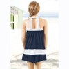 Swim 365 Women's Plus Size Colorblock Tankini Top & Short Set - 3 of 3