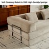 Kumasinova Convertible Sleeper Sofa Bed,Corduroy Folding Mattress Couch with Cylindrical Pillow,Fixed Frame,4-in-1 Floor Sofa for Living Room,Bedroom - 4 of 4
