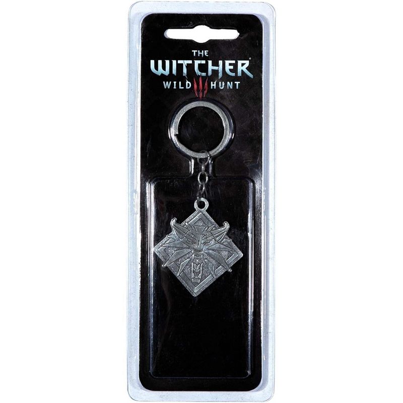 JINX Inc. The Witcher 3 White Wolf Medallion Medallion Keychain, 2 of 3