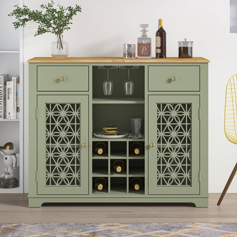 Grey wine rack discount sideboard